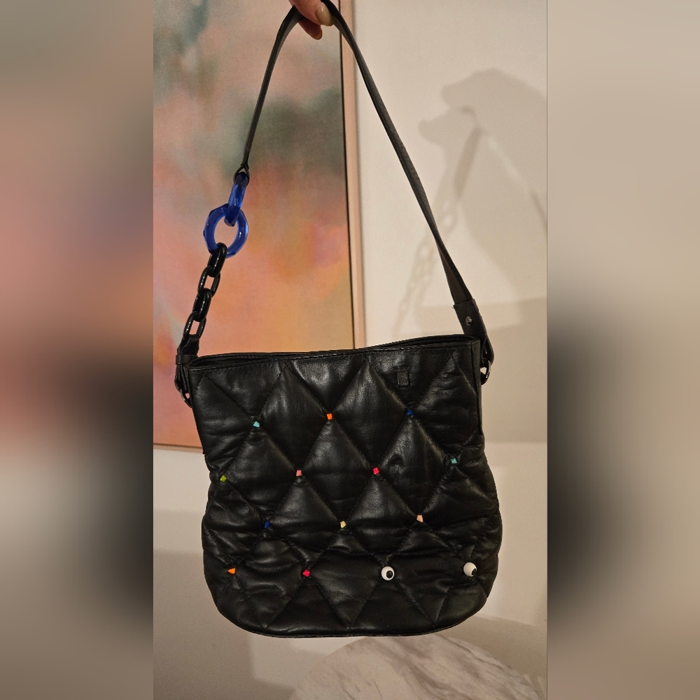 Min & Mon Black Quilted Bag
